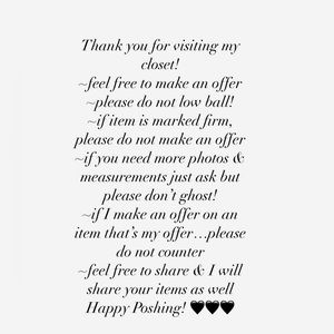 🖤 Thank you for shopping my closet! 🤍